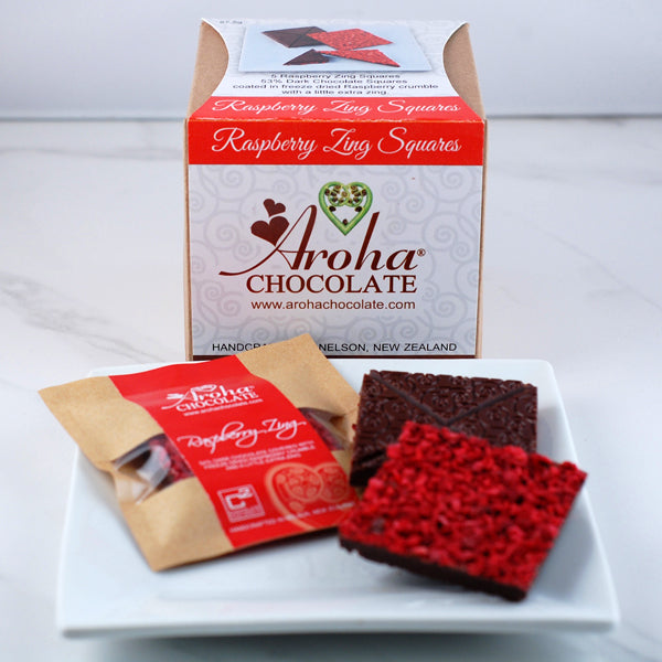 Aroha - Rasberry Zing Squares