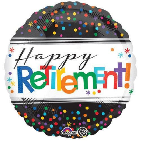 18" Helium 'Happy Retirement' Balloon