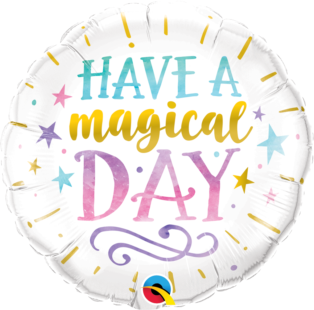 18" Helium 'Have a Magical Day' Balloon