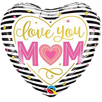 18" Helium 'Love You Mum' Balloon